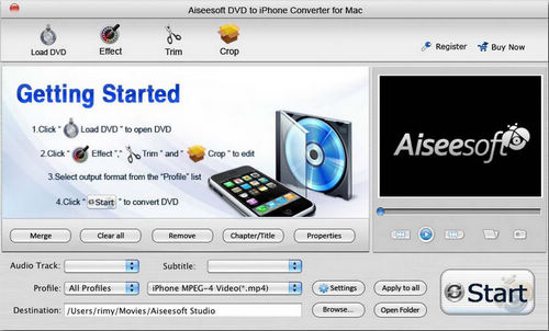DVD to iPhone Converter for Mac